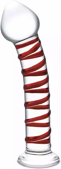 Glas Mr Swirly Dildo din sticlă 20.3cm