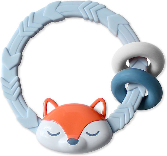 Itzy Ritzy Teething Rattle BPA Free made of Silicone for 3 m+