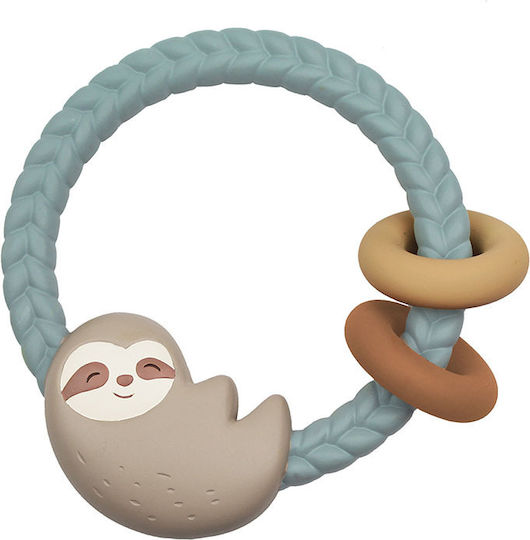 Itzy Ritzy Teething Rattle BPA Free made of Silicone for 3 m+