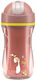 Chicco Παιδικό Ποτηράκι Sport από Μέταλλο Πορτοκαλί 266ml για 14m+