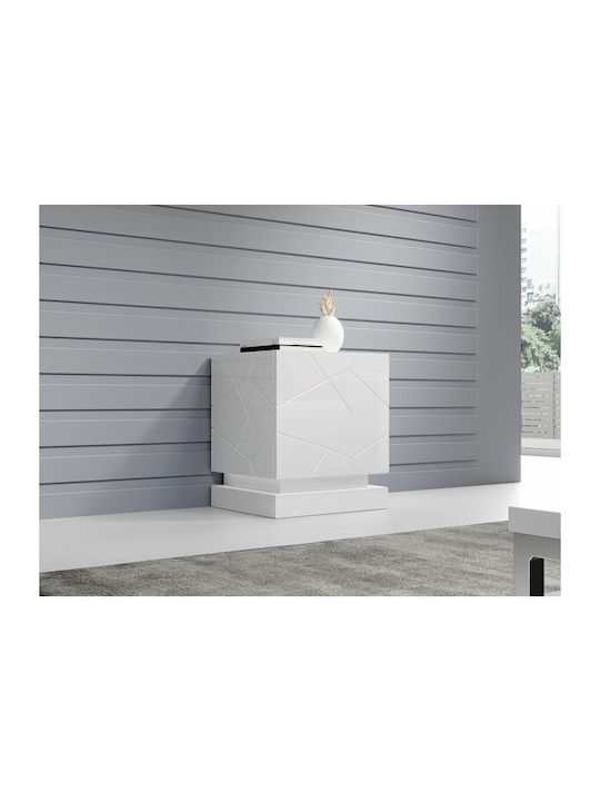Nachttisch Charlotte 187 Holz Weiß 53x46x42cm