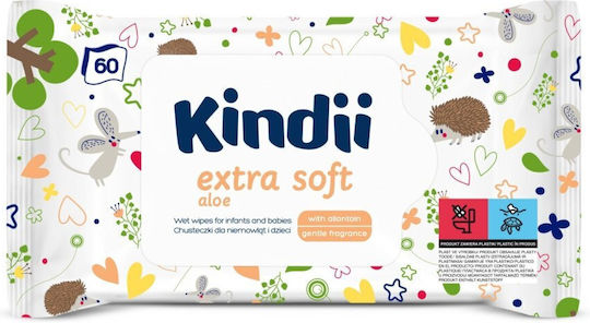 Kindii Babytücher ohne Alkohol & Parabene 60Stk