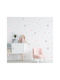 Wall Stickers For Nursery-kids Room Stars Set Of 35pcs. - Light Grey