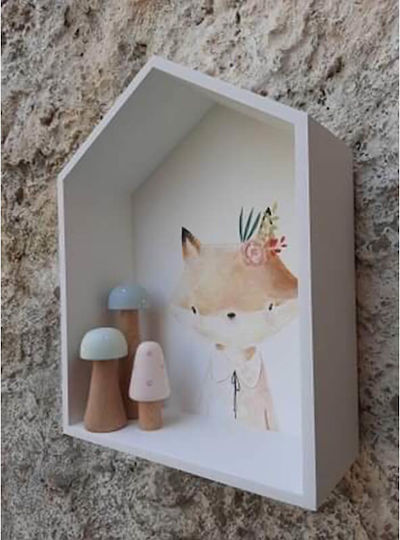 Kids Wall Mount Shelf 35x46x14cm