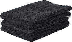 Zone Denmark Lavetă de Bucătărie 3 Bucăți Negru 330409