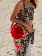 Φούστα Παρεό Μπούστο Animal Rose Christina Lagopoulou
