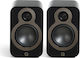 Q-Acoustics 3020c Двойка Hi-Fi Говорители Bookself 90W 2 Брой шофьори Ш17.5xД28.1xВ27.9см. Сатенено черно