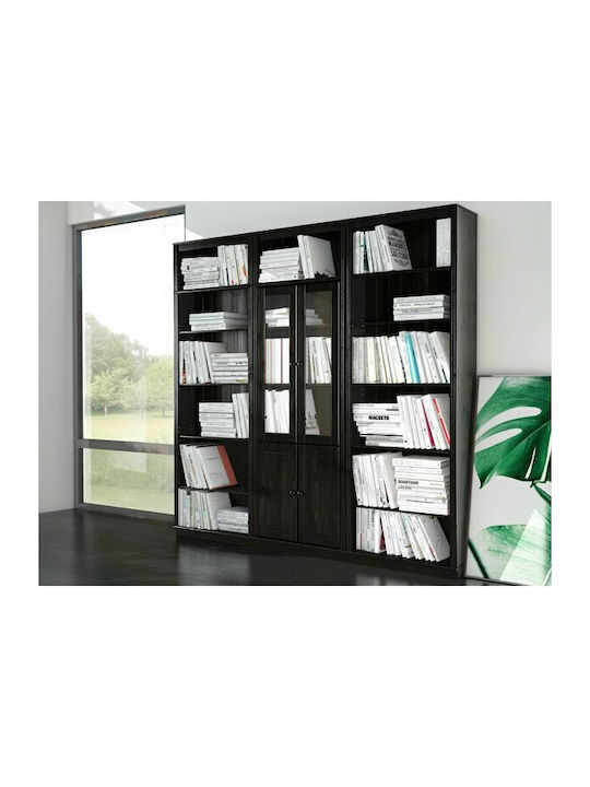 Bibliothek Saltoro 113 Dunkelbraun 222x34x223cm