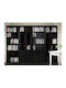 Bibliotecă Saltoro 112 Maro Închis 296x34x223cm
