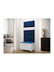 Tivsoa 102 Entry Furniture with Mirror & Hanger Aspro 84x46x196cm