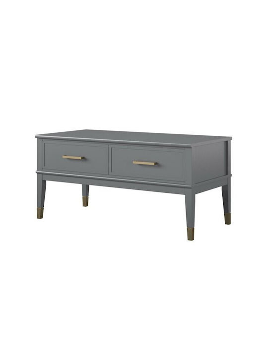Ecke Schreibtisch Belromu 105 Holz Graphite mit Metallbeinen 52x106x51cm