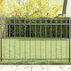 vidaXL Metal Fence Panel in Gray Color 1.0x1.7m