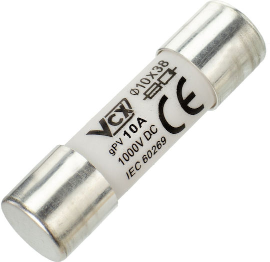 Cartuș siguranță cilindric Gpv 10x38 10A 1000V DC/CF-10-10A