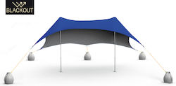Salty Tribe Aeolians Blackout 4 Person Beach Tent UPF 50+ Royal Blue