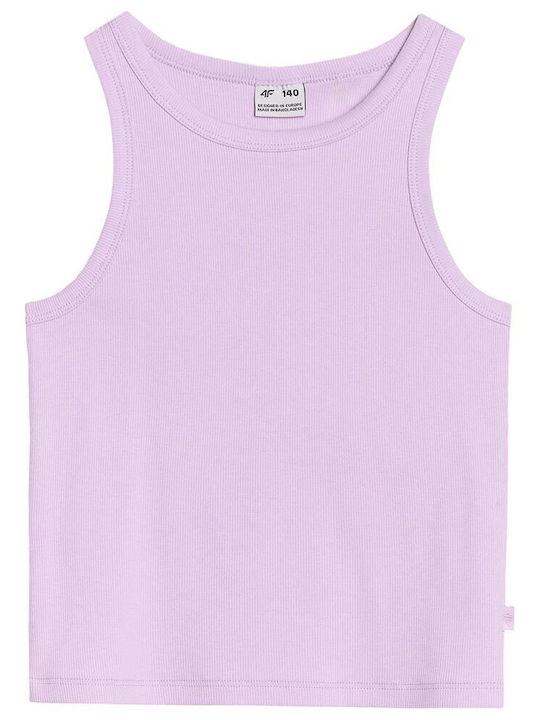 4F Crop Top pentru copii Fără mâneci Violet