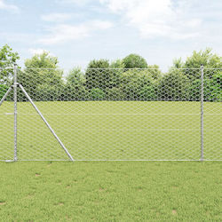 Vidaxl Gard Hexagonal 1x100 m Oțel Galvanizat S...