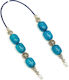 Roloi Komboloi Resin Begleri Turquoise 26cm