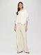 Women's Fabric Trousers Beige
