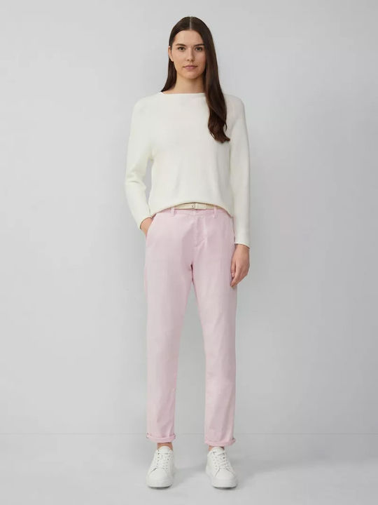 Women's Fabric Trousers Pink