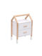 Kids Bedside Table Fb92489.03 White Melamine-Pine Natural 46x30x67cm