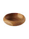 Country Casa Wooden Salad Bowl Brown 24x7cm