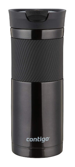 Contigo Contigo Thermosflasche Rostfreier Stahl BPA-frei 590ml Schwarzes mit Handgriff