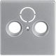 1743-83 TV-R/SAT-3 Frontplatte Aluminium