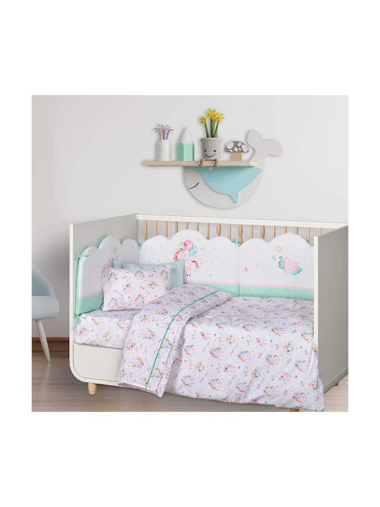 Alouette Baby Sheets Set Crib Cotton Multicolored 3pcs