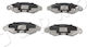 Front Brake Pads Suzuki Swift 89-05 Subaru Justy II 95-03 50818-481