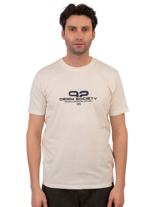 Double T-shirt Κρεμ