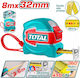 Total Tape Measure with Magnet 32mm x 8m