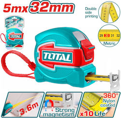 Total Метрическа лента с магнит 32мм x 5м