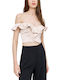 Women's Blouse Corset Off-Shoulder Beige
