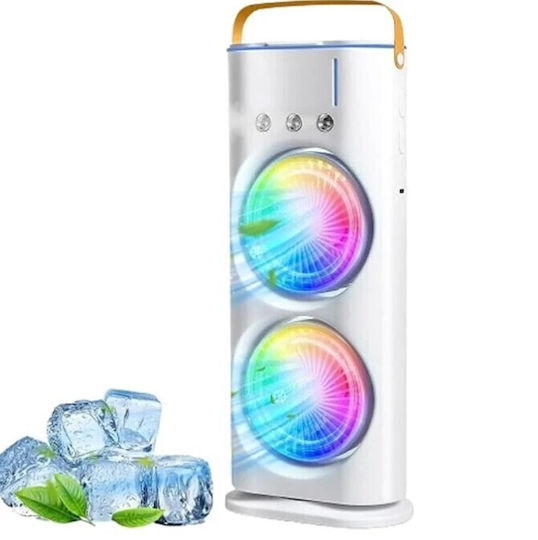 Andowl Dual Head Fan Humidifier with RGB Lighting Q-f600d