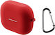 Case Silicone / Leather in Red color for Galaxy Buds3
