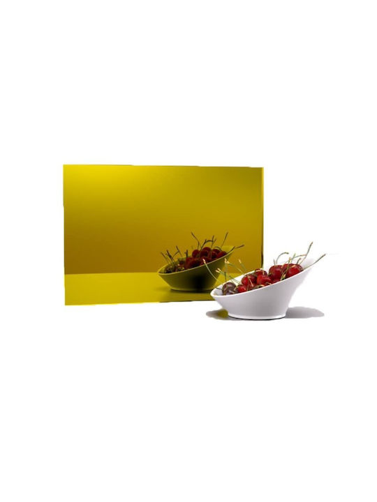 Plexiglass Mirror Eumirror 3mm 50cm X 50cm Yellow OEM