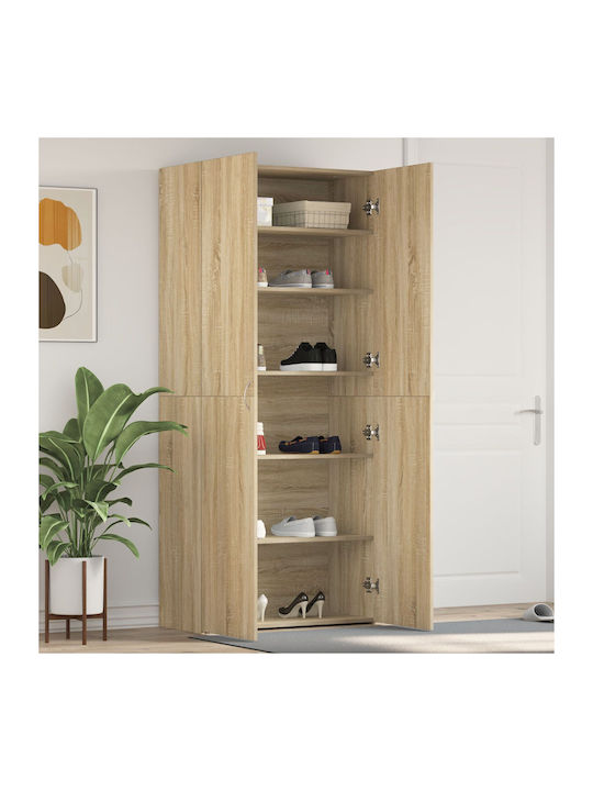 Holz Schuhschrank 80x35.5x180cm