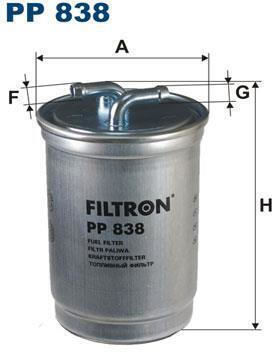 Filtru combustibil VW Transporter III-92 Golf II 1.6D-Terra 1 PP838-256