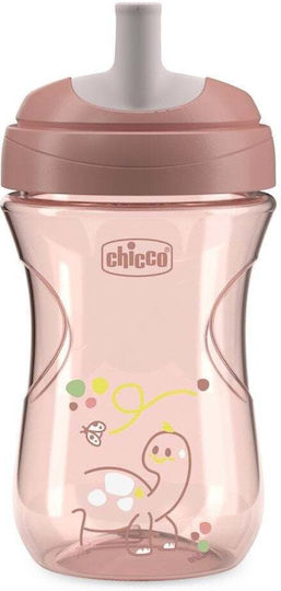 Chicco Παιδικό Ποτηράκι Advanced Cup από Πλαστικό Πορτοκαλί 266ml για 12m+