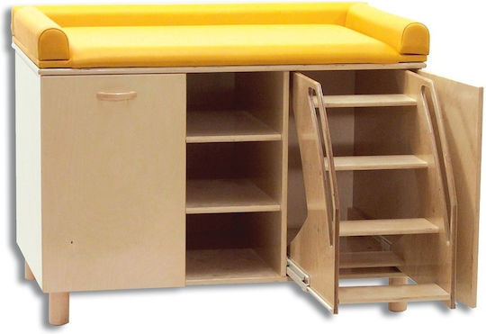 Βρεφική Συρταριέρα με 3 Συρτάρια Καφέ 120x75x80cm