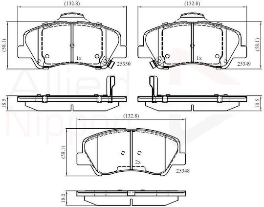 Комплект предни спирачни дискове Hyundai Kia Adb32040-421