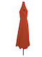 Round Aluminum Orange Parasol Φ3.95xH2.49m