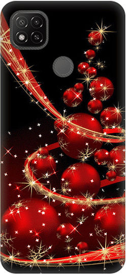 Silicone Case Christmas Edition Xiaomi Redmi 9C Style 1 Black-Red