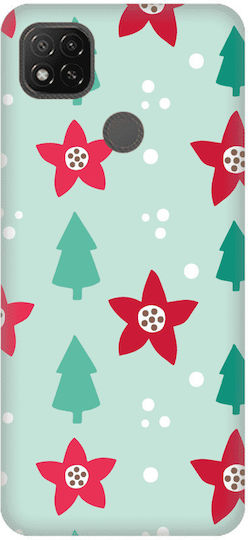 Silicone Case Christmas Edition for Xiaomi Redmi 9C Style 14 Mint