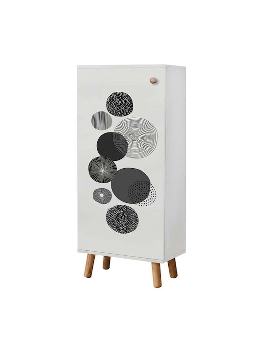 Vegas Wooden Shoe Organizer White 50x38x135cm