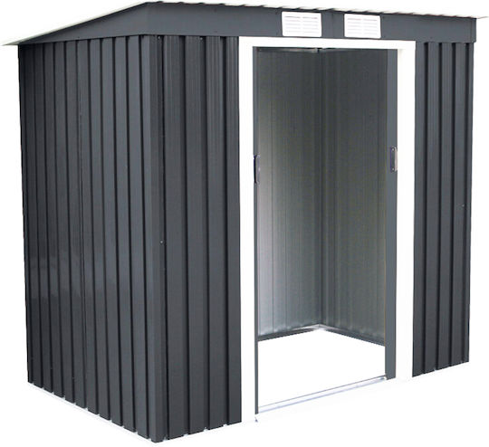 Costway Metal Garden Shed 213 X 130 X 173 Cm Two Sliding Doors Metal Base Weather Resistant Dust Gt3382gr+ Costway Metal Garden Shed 213 X 130 X 173 Cm Two Sliding Doors Metal Base Weather Resistant Dust Gt3382gr+
