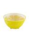 Bordallo Pinheiro Serving Bowl Round Ceramic Yellow with Diameter 14.2cm