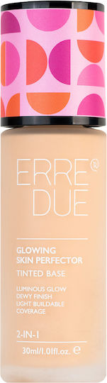 Erre Due Glowing Skin Perfector Primer pentru față sub formă lichidă Dewy Petal 30ml