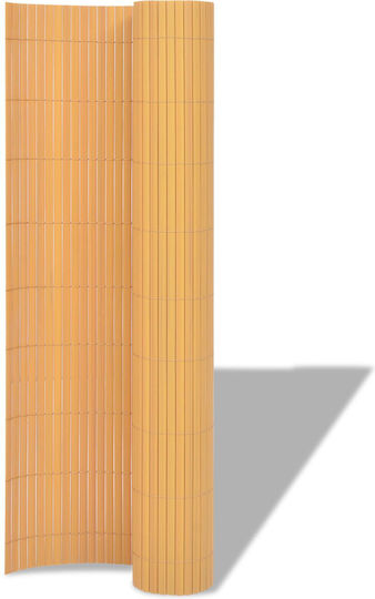 vidaXL Καλαμωτή Πλαστική με Ολόκληρο Καλάμι 1.5x5m
