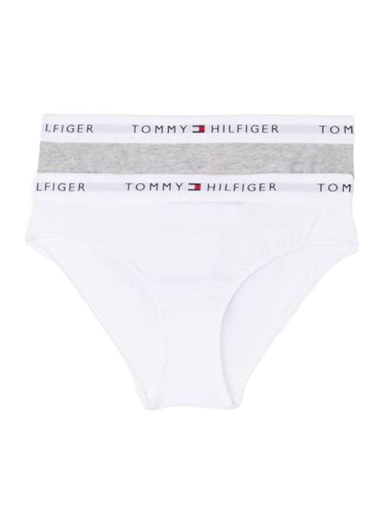 Tommy Hilfiger Σετ Παιδικά Βρακάκια Light Gray Heather, White